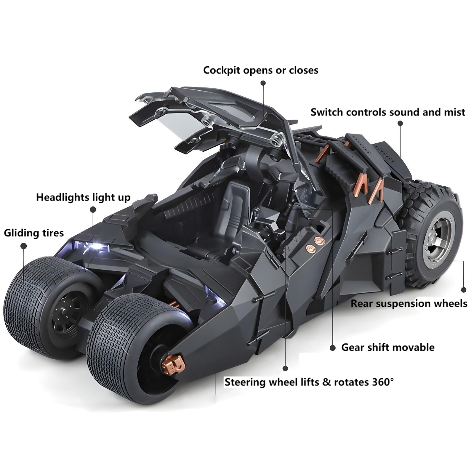 Dark Knight Trilogy Batmobile Tumbler 1:18 Scale Alloy Car Toy Model