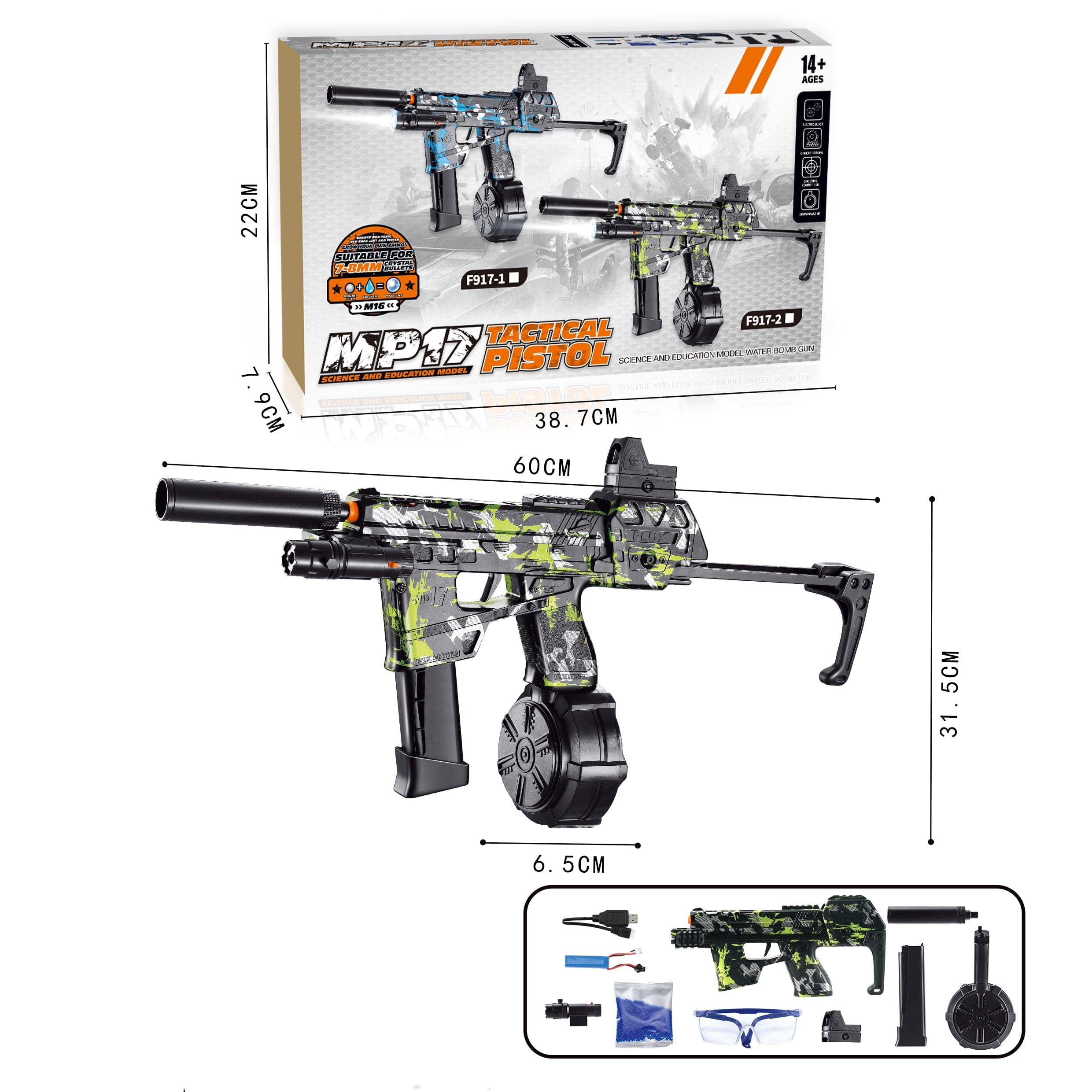 NEW 2023 Mp17 Gel blaster Tactical Pistol – BOOST TOYS